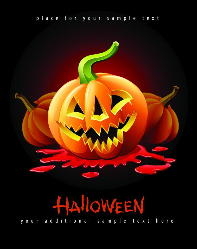 free vector Halloween posters beautiful background 05 vector